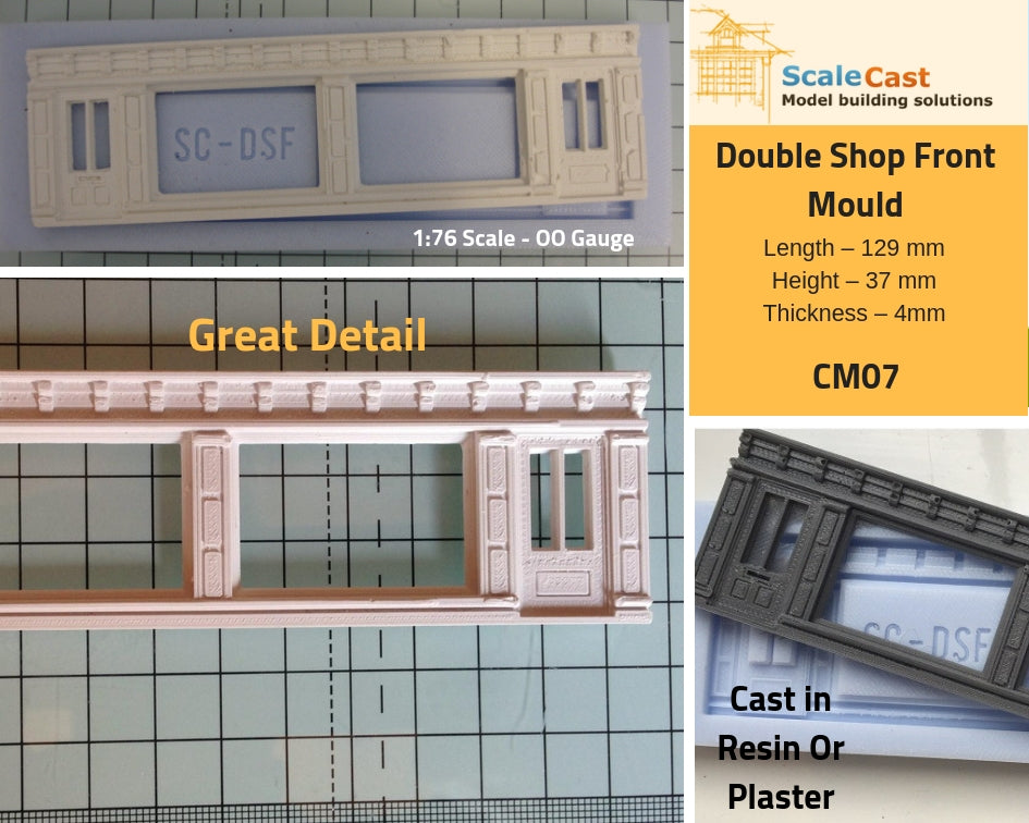 CM07 Double Shop Front - Model Railway Scenery