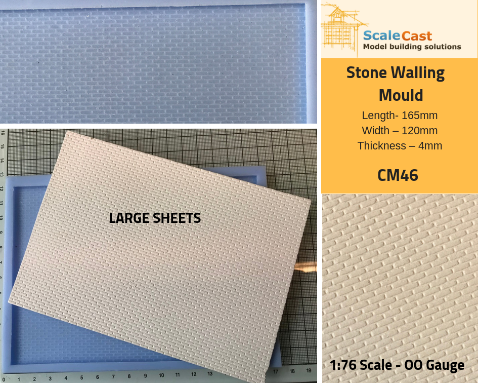 CM46 Stone Walling Sheet-Large Mould - Clearance