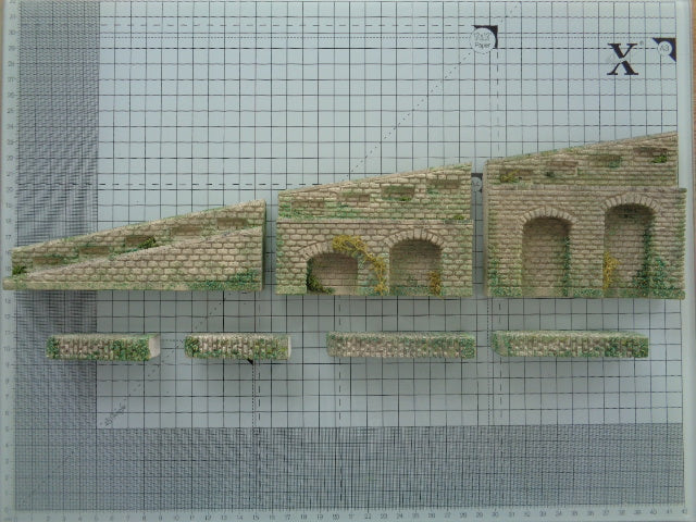 Lineside Stone Left Sloping Kit LS-K02 - For Model Railway Scenery