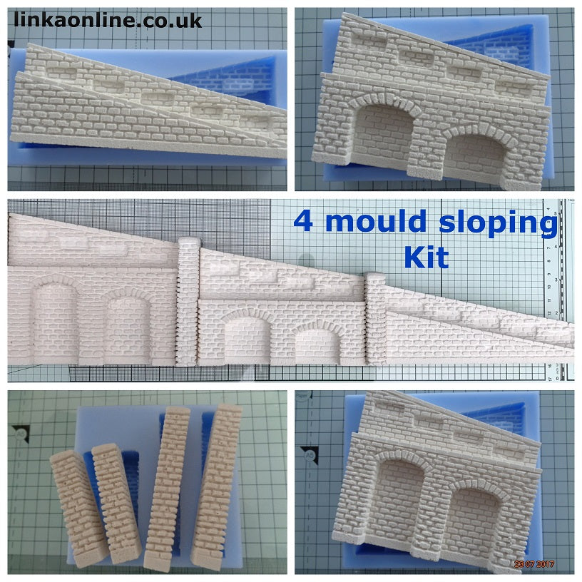Lineside Stone Right Sloping Kit LS-K03 - For Model Railways