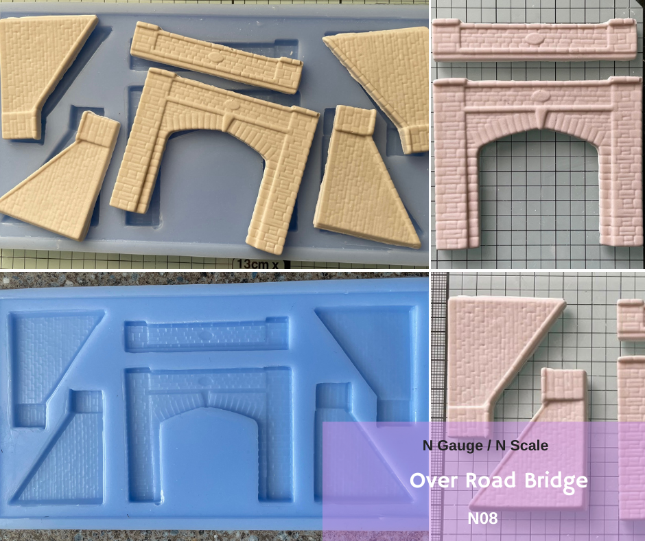 Model Railway Scenery N-Gauge Over Road Bridge - N08