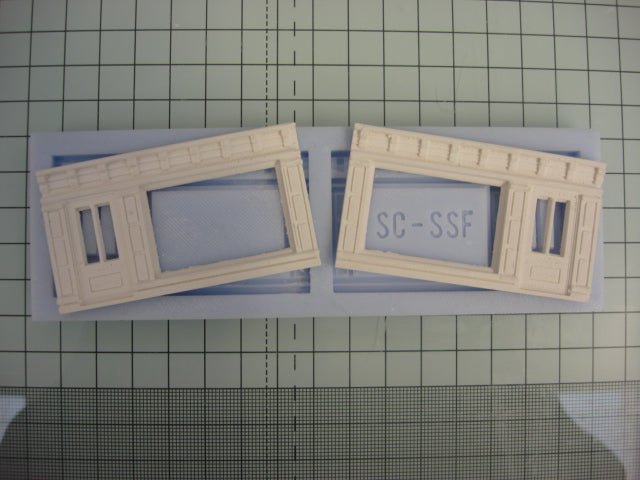 CM18 Single Shop Fronts Mould - Model Railway Scenery