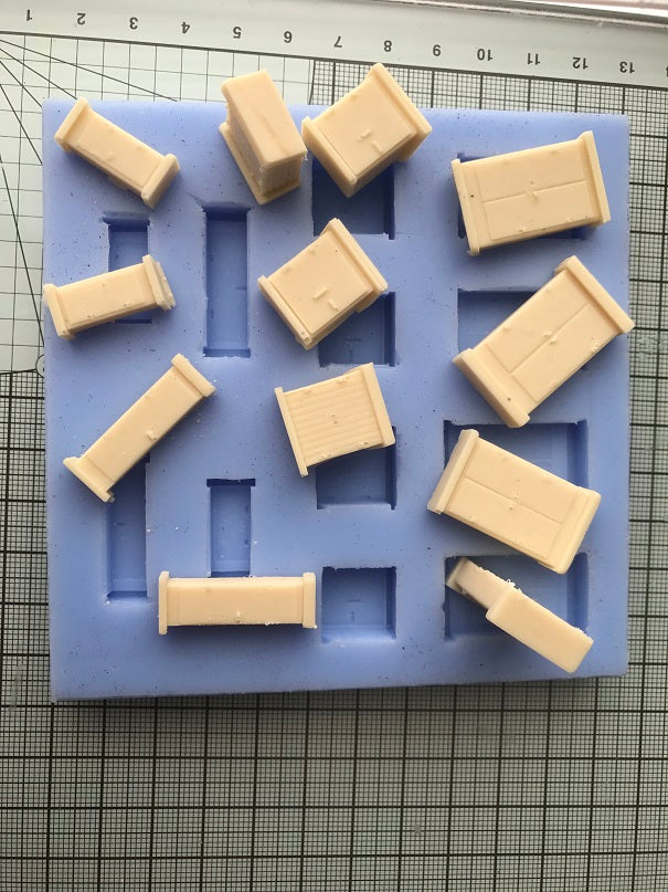 DT22 Relay Boxes Mould - For Model Railway Scenery