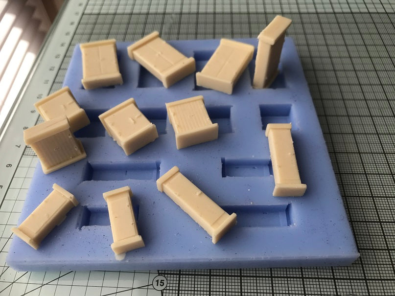 DT22 Relay Boxes Mould - For Model Railway Scenery