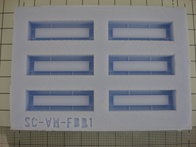 DT27 Brick Troughs Detailing Mould - For model railway scenery