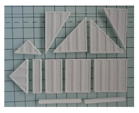 T04 - Tudor Building Mould - Short walls and Apex sections Model Railway Scenery