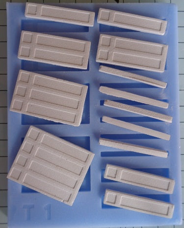 T01 - Tudor Building Mould - Walling sections Model Railway Scenery