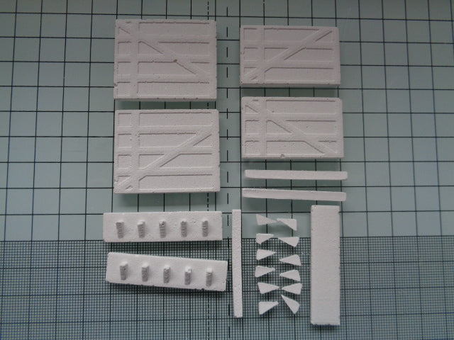 T02 - Tudor Building Mould - Walling and Beams Model Railway Scenery
