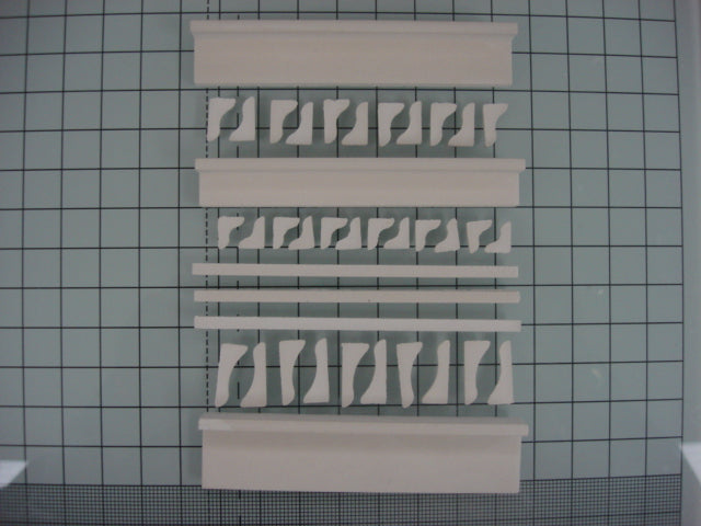 T06 - Tudor Building Mould Hang Overs and Supports - Model Railway Scenery