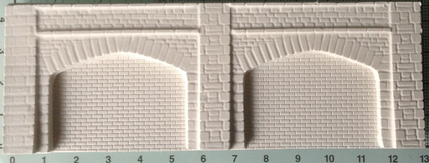 N09 N-Gauge Twin Arches retailing Walling - Cast as many as you want