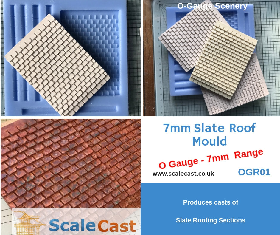 OGR01 Slate Roof Mould for O Scale Model Railways