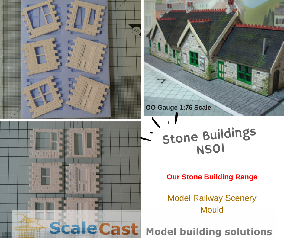 Model Railway Stone building mould NS01 OO Scale