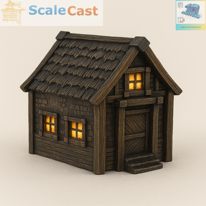 The Timber Winter Shed - FREE 3D Printable Digital download - DD098