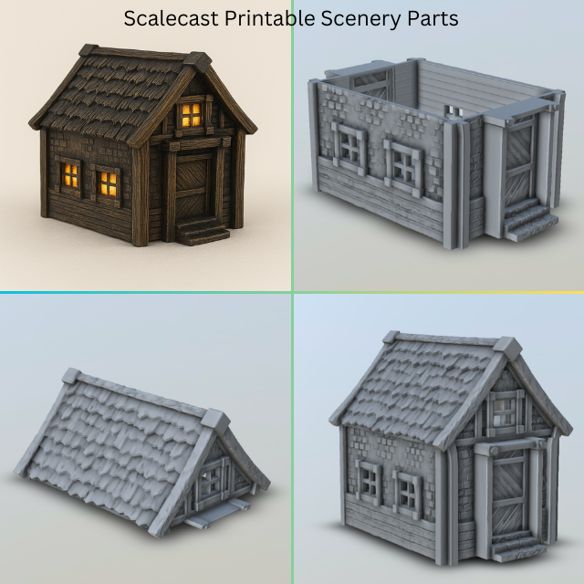 The Timber Winter Shed - FREE 3D Printable Digital download - DD098