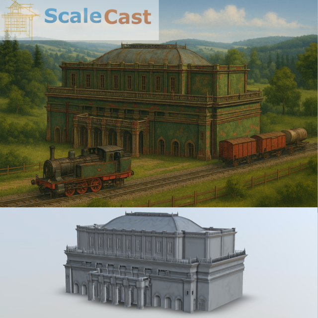 The Victorian Station House - 3D Printable Digital download - DD018
