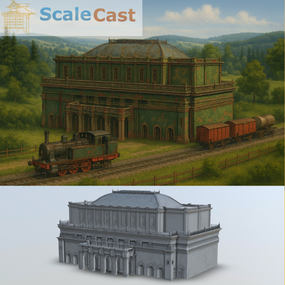 The Victorian Station House - 3D Printable Digital download - DD018