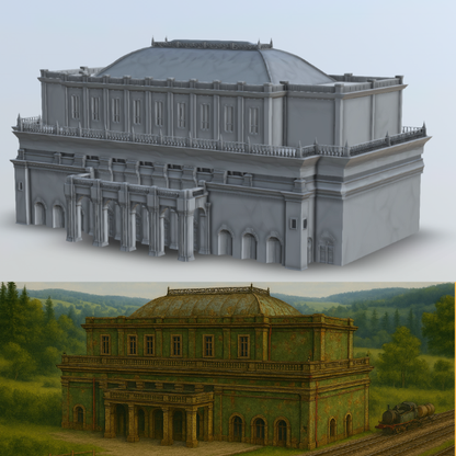 The Victorian Station House - 3D Printable Digital download - DD018