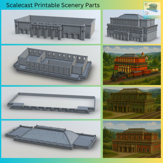 The Victorian Station House - 3D Printable Digital download - DD018