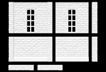 BH02 British Heritage building Half Sections with Extension pillars - New Historical Range