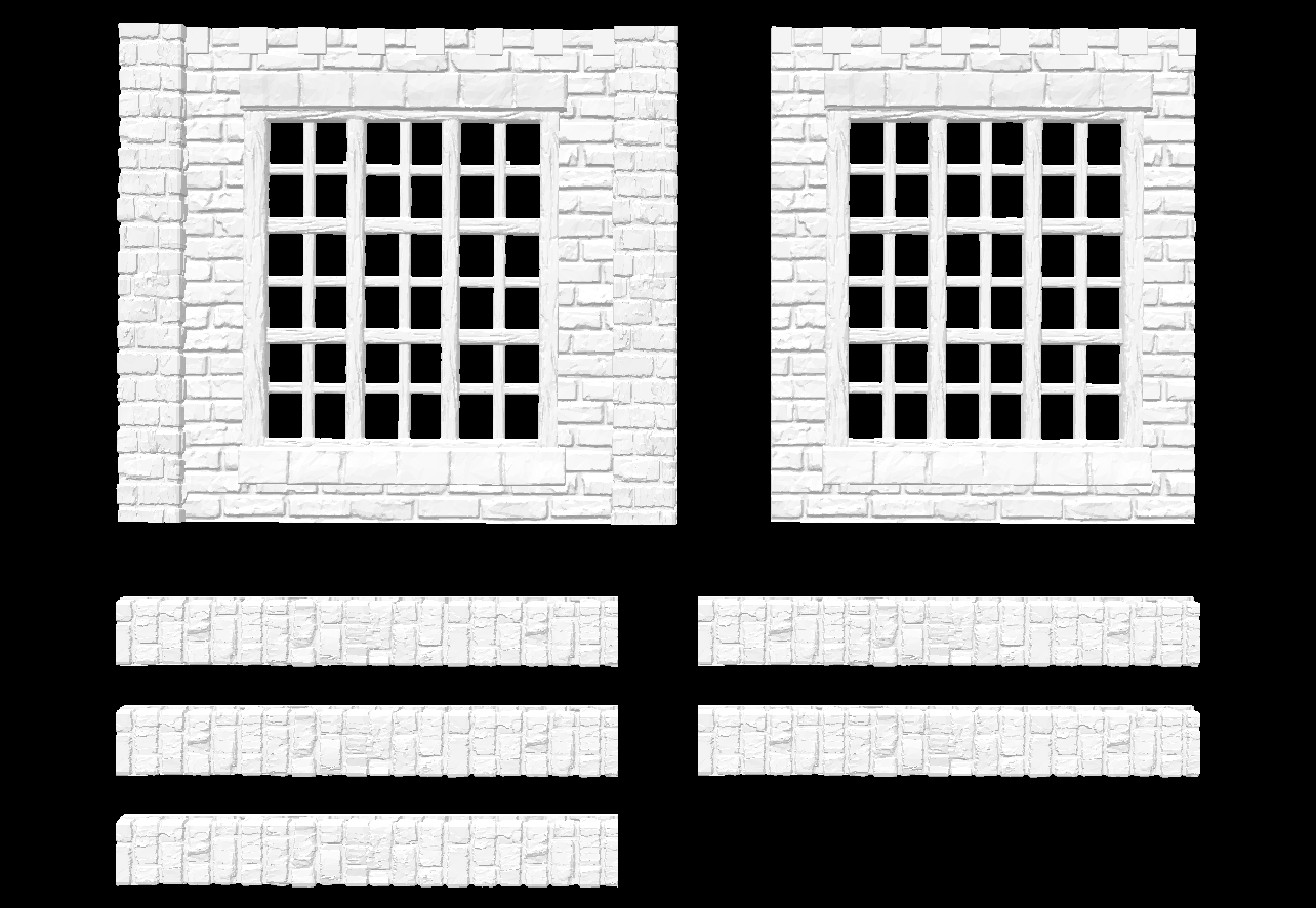 BH03 British Heritage building Warehouse windows & Ext pillars - New Historical Range