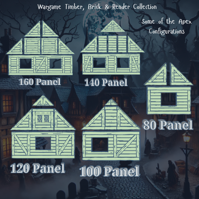 Wargame Building APEX Sections Mould - WRAR01