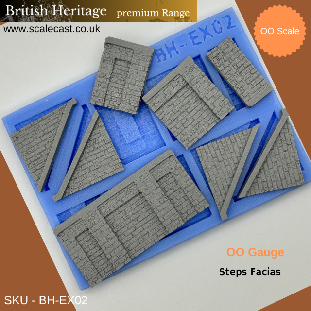 BH-EX02 British Heritage Step Facias Sections - OO Scale