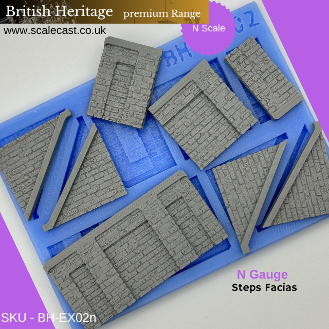 BH-EX02n British Heritage Step Facias Sections - N Scale