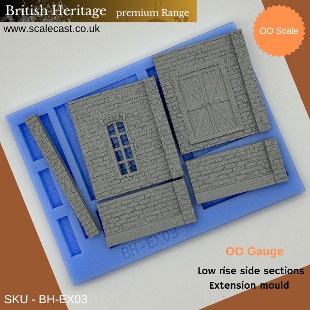 BH-EX03 British Heritage Low Rise Extension Parts - OO Scale