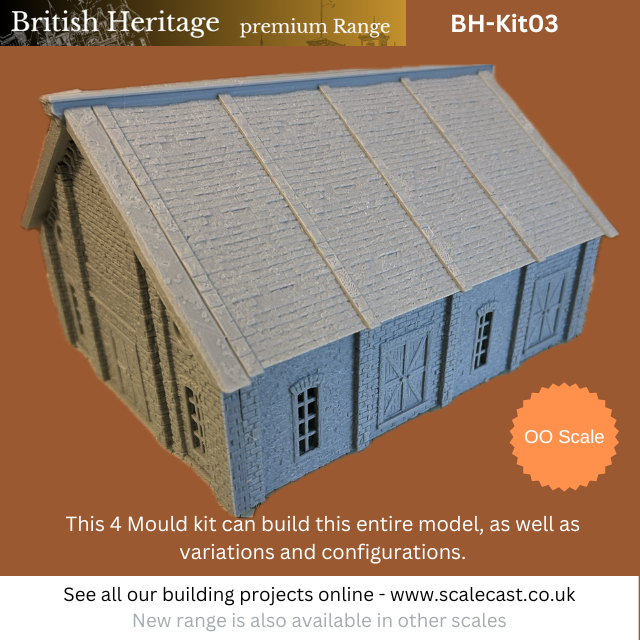 British Heritage 4 mould FULL BUILDING kit - BH Kit3 - OO Scale