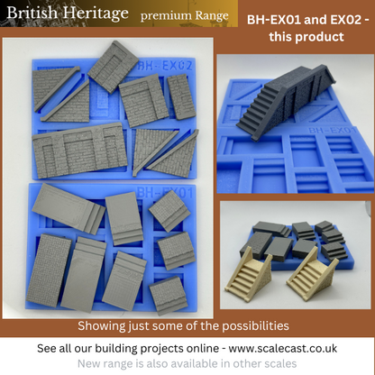 BH-Kit05 British Heritage 2 mould Steps & Facias Sections - OO Scale