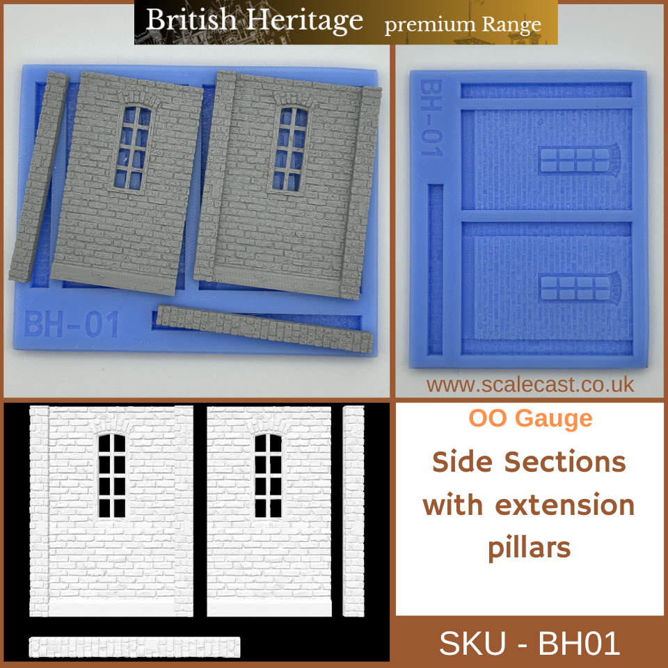 BH01 British Heritage building Sections with Extension pillars - New Historical Range