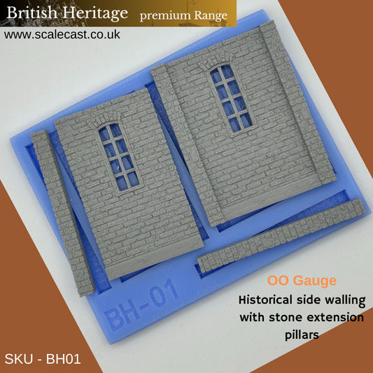 BH01 British Heritage building Sections with Extension pillars - New Historical Range