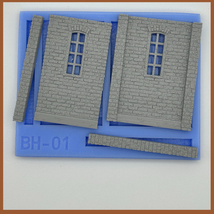 BH01 British Heritage building Sections with Extension pillars - New Historical Range