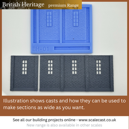 BH01 British Heritage building Sections with Extension pillars - New Historical Range