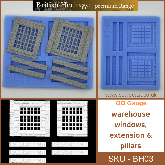 BH03 British Heritage building Warehouse windows & Ext pillars - New Historical Range