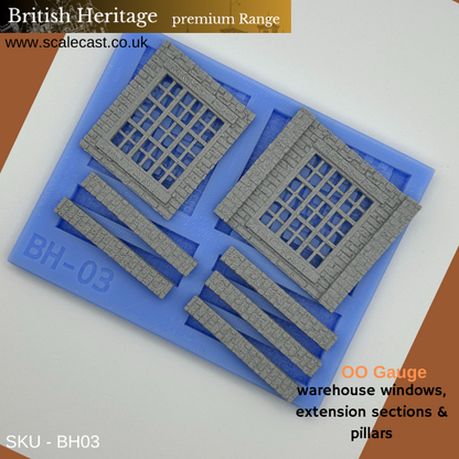 BH03 British Heritage building Warehouse windows & Ext pillars - New Historical Range