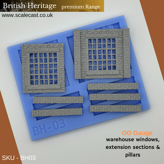 BH03 British Heritage building Warehouse windows & Ext pillars - New Historical Range