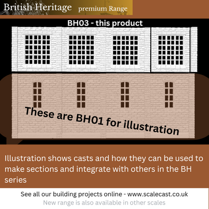 BH03 British Heritage building Warehouse windows & Ext pillars - New Historical Range