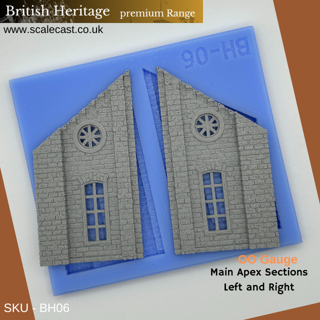 BH06 British Heritage Apex Sections - OO Gauge Scenery mould