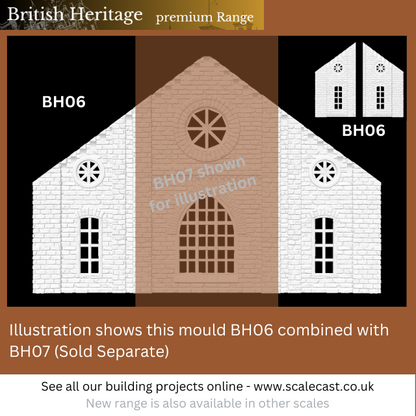 BH06 British Heritage Apex Sections - OO Gauge Scenery mould