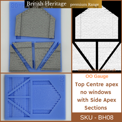 BH08 British Heritage Centre & Side Apex Mould - OO Scale