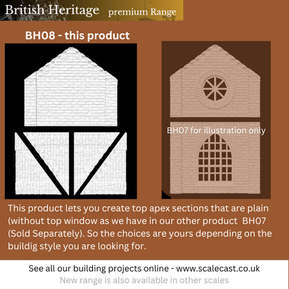 BH08 British Heritage Centre & Side Apex Mould - OO Scale