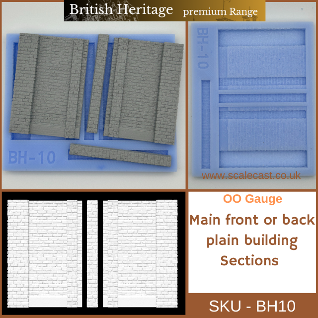 BH10 British Heritage Main front or back plain sections - OO Gauge