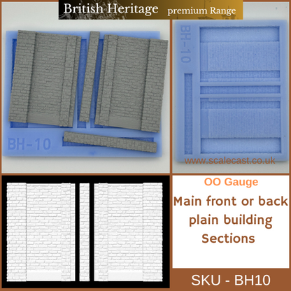 BH10 British Heritage Main front or back plain sections - OO Gauge