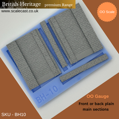 BH10 British Heritage Main front or back plain sections - OO Gauge