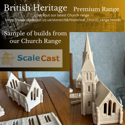 BHC08 Historical Church Door Sections - For model Railways OO Gauge