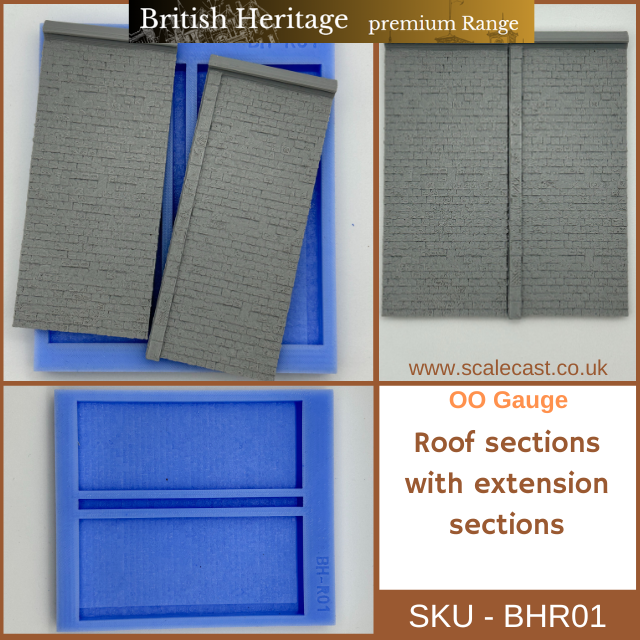 BHR01 British Heritage  Roof sections & extension sections Beams - OO Scale