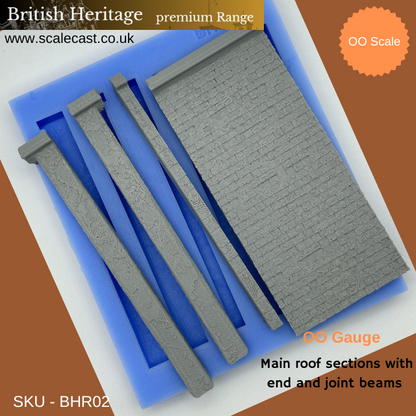 BHR02 British Heritage Main Roof sections & Beams - OO Scale