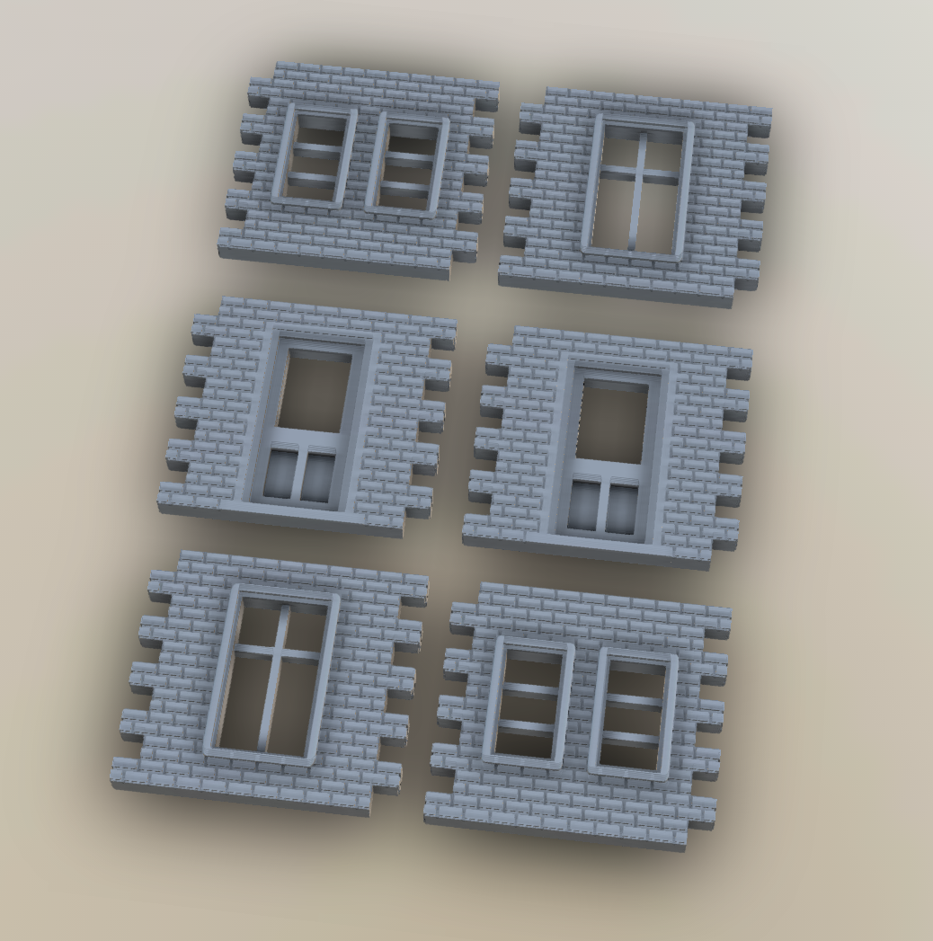 Framed Windows & Doors - OO Scale - BRICK08