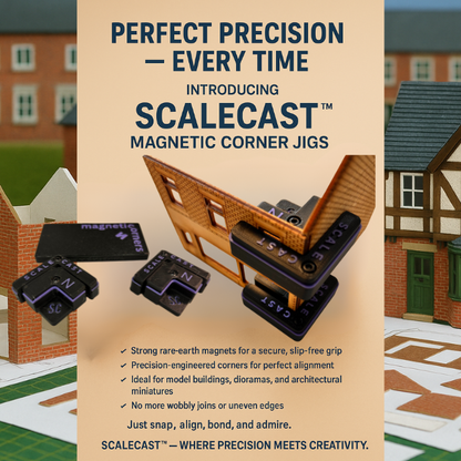 Magnetic Corner Clamps (MINI) - 2 sets - For model construction MAG2n